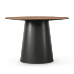 Social Matbord Valnöt / Svart Ek, 110 cm