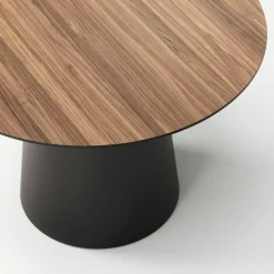 Social Matbord Valnöt / Svart Ek, 110 cm