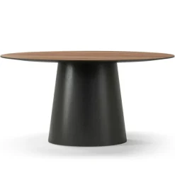 Social Matbord Valnöt / Svart Ek, 110 cm