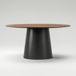 Social Matbord Valnöt / Svart Ek, 110 cm