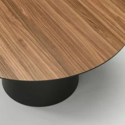 Social Matbord Valnöt / Svart Ek, 110 cm