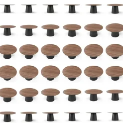 Social Matbord Valnöt / Svart Ek, 110 cm