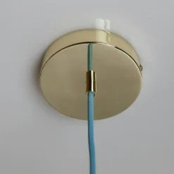 Crème Atelier Pendellampor-Soft Serve Pendel 03, Mässing / Blueberry Sorbet