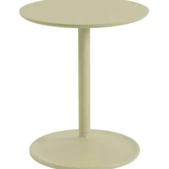 Muuto Sidobord & Avlastningsbord-Soft Sidobord Ø41x48 cm, Massiv Rökt Ek / Svart