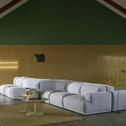 Soft Soffbord Ø95 cm, Solid Ek / Grå