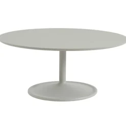 Soft Soffbord Ø95 cm, Solid Ek / Grå