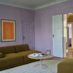 Soft Soffbord Ø95 cm, Solid Ek / Grå