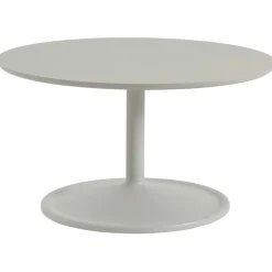 Soft Soffbord Ø95 cm, Solid Ek / Grå