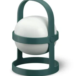 Rosendahl Copenhagen Portabla Lampor|Portabla Lampor-Soft Spot Solar Circular Lampa Portabel 18,5 cm, Skogsgrön