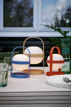 Rosendahl Copenhagen Portabla Lampor|Portabla Lampor-Soft Spot Solar Circular Lampa Portabel 18,5 cm, Skogsgrön