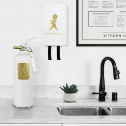 Solstickan Brandsläckare 2 kg, Vit/Guldemblem