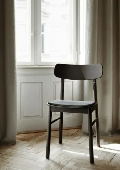 Woud Stolar-Soma Matstol, Svart Läder / Svartmålad Ask