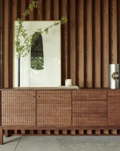 Sono Skänk Teak, 228 cm Dörrar