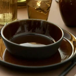 Soppskål Ø18 cm Svart/Amber