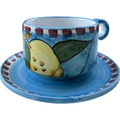 Piccola Home Tekoppar-Sorrento Limone Tekopp Med Fat