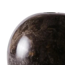 Sphere Ljusstake Marmor Ø10 cm, Röd