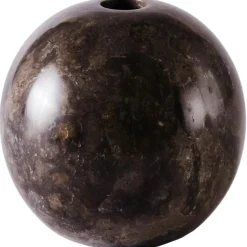 Sphere Ljusstake Marmor Ø10 cm, Röd