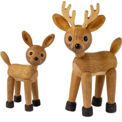 Spring Copenhagen Träfigurer-Spirit Deer Set Med Träfigurer,