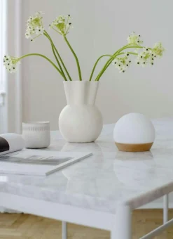 Spring Snowball Portabel Bordslampa Ø11 cm, Vit