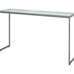 Square Avlastningsbord 122x36x70 cm, Svart/Burned Walnut