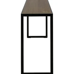 Square Avlastningsbord 122x36x70 cm, Svart/Burned Walnut
