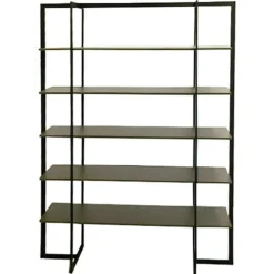 Englesson Byråer|Bokhyllor-Square Bokhylla 126x40x180,  Black Oak