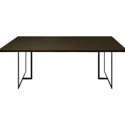 Square Matbord 200x100x75,  Black Oak