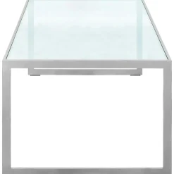 Square Soffbord, 122x62 cm, Svart/Burned Walnut