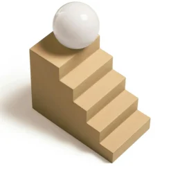 Stair Bordslampa, Beige