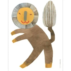 Standing Lion Poster, 30x40 cm