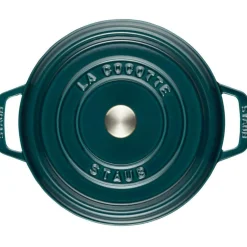 Staub Grytor-Gryta Rund 28 cm 6,7 L, Petrolblå