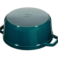 Staub Grytor-Gryta Rund 28 cm 6,7 L, Petrolblå