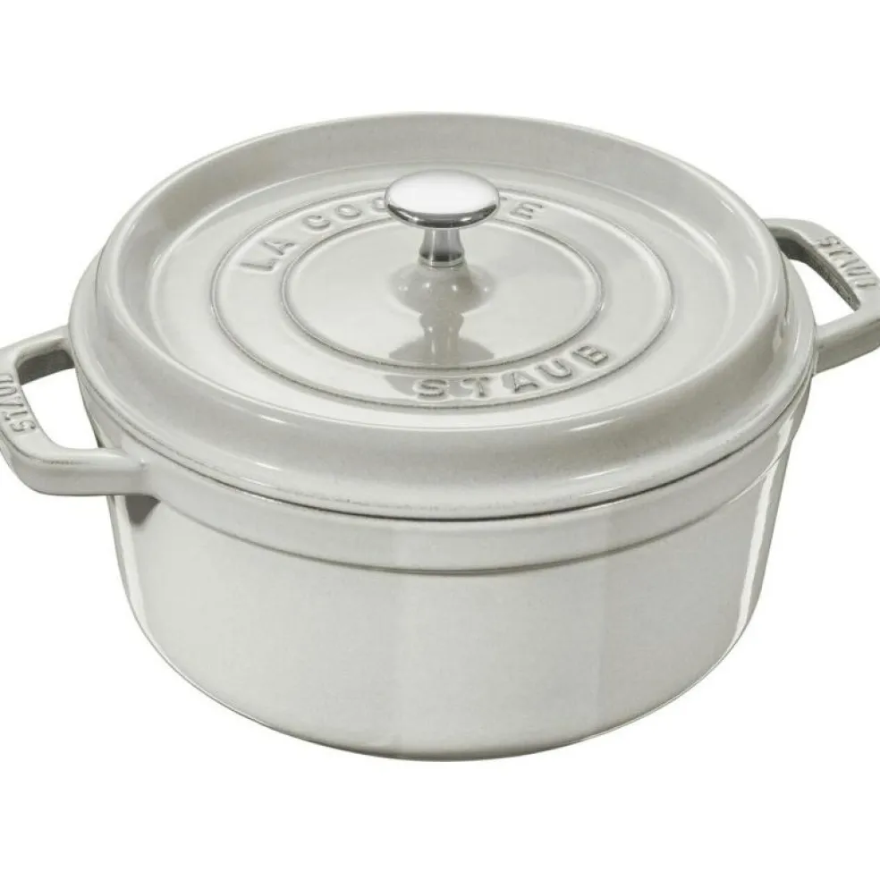 Staub Gryta Rund, 24 cm 3,8 L, Vit