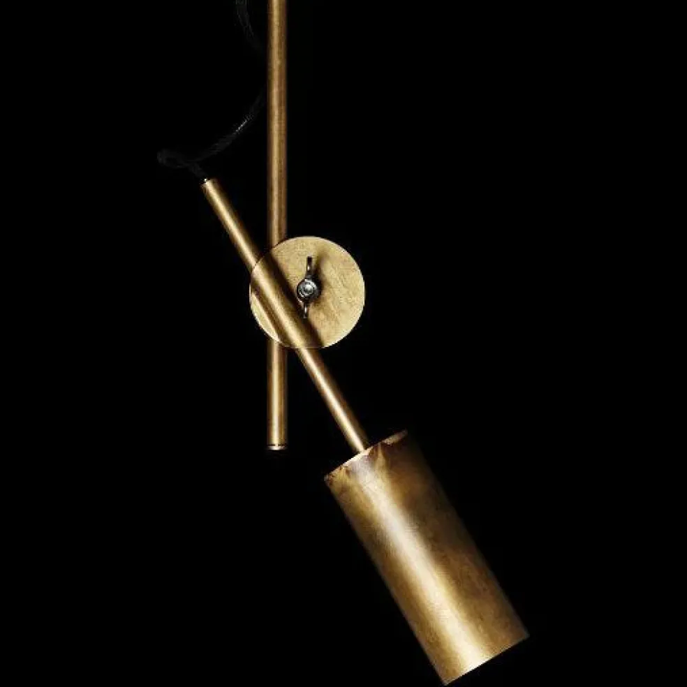 Stav 1 Spotlight, Rå Mässing / Svart