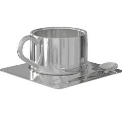 Nichba Kaffekoppar-Steel Cup Trio Kaffekopp,