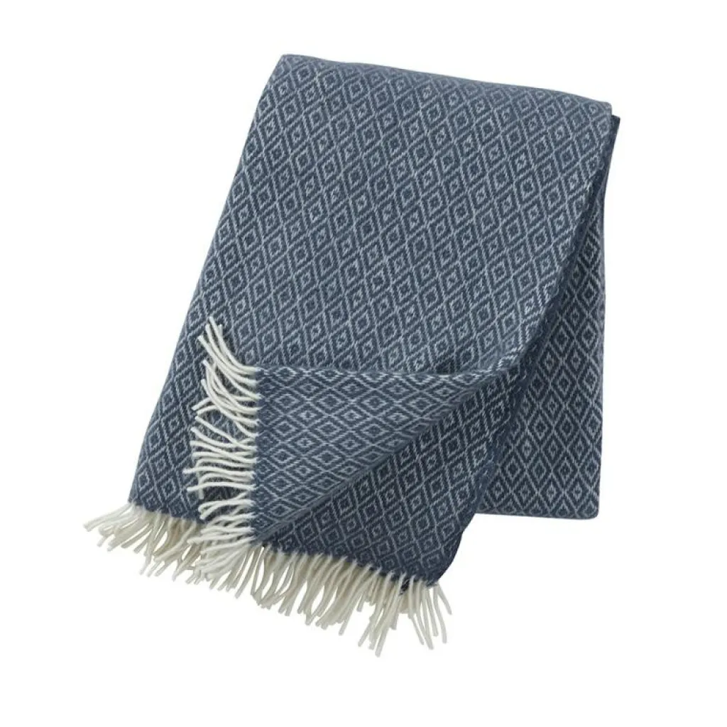 Klippan Yllefabrik Plädar & Filtar-Stella Pläd 130x200 cm, Ljusgrå