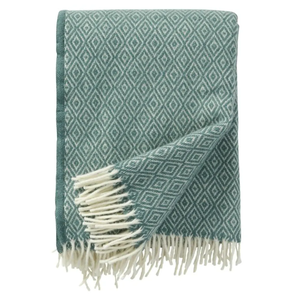 Klippan Yllefabrik Plädar & Filtar-Stella Pläd 130x200 cm, Ljusgrå