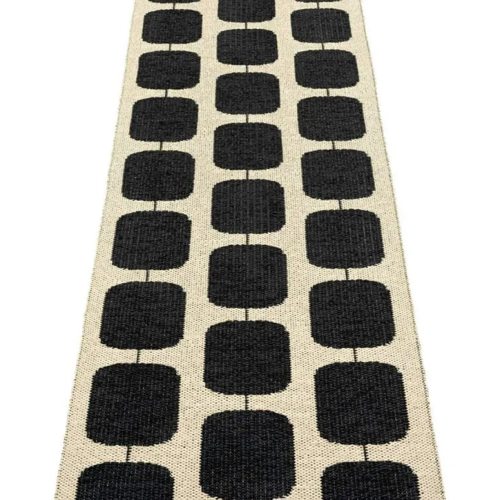 Sten Matta 70x200 cm, Black / Cream