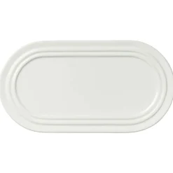 Broste Copenhagen Uppläggningsfat-Stevns Oval Tallrik Chalk White, 27,5 cm