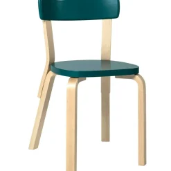 Artek Stolar-Stol 69, Vit/Björk