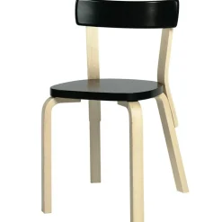 Artek Stolar-Stol 69, Vit/Björk