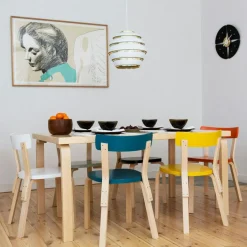 Artek Stolar-Stol 69, Vit/Björk