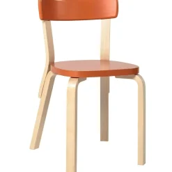 Artek Stolar-Stol 69, Vit/Björk