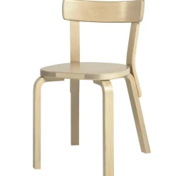 Artek Stolar-Stol 69, Vit/Björk