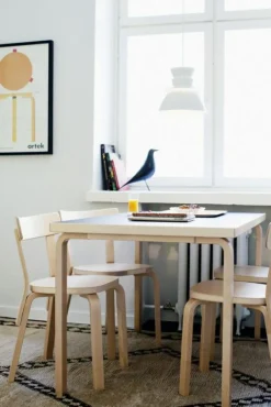 Artek Stolar-Stol 69, Vit/Björk