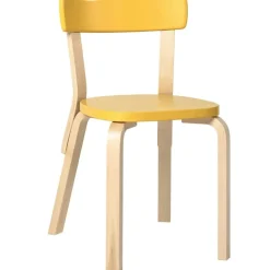 Artek Stolar-Stol 69, Vit/Björk