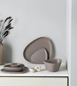 Stoneware Skål 11x10 cm, Warm Grey