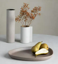 LIND DNA Assietter-Stoneware Tallrik 35x30 cm, Warm Grey