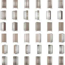 Store Skåp 90x180 cm, Pebble Grey