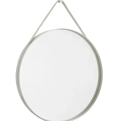 Strap Spegel No2 Ø70 cm, Ljusgrå